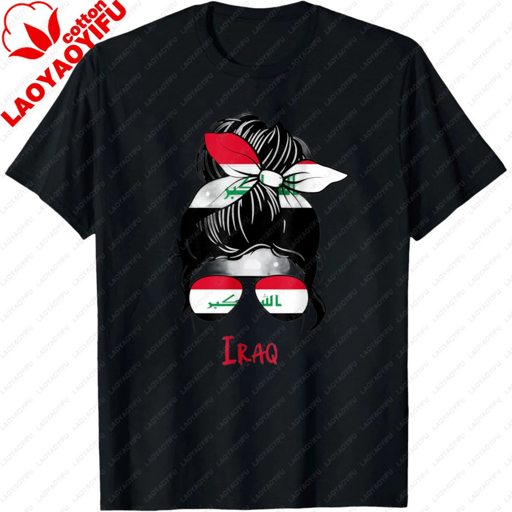 Iraqi Girl Iraq Girl Iraq Woman Flag T-Shirt Women Clothes