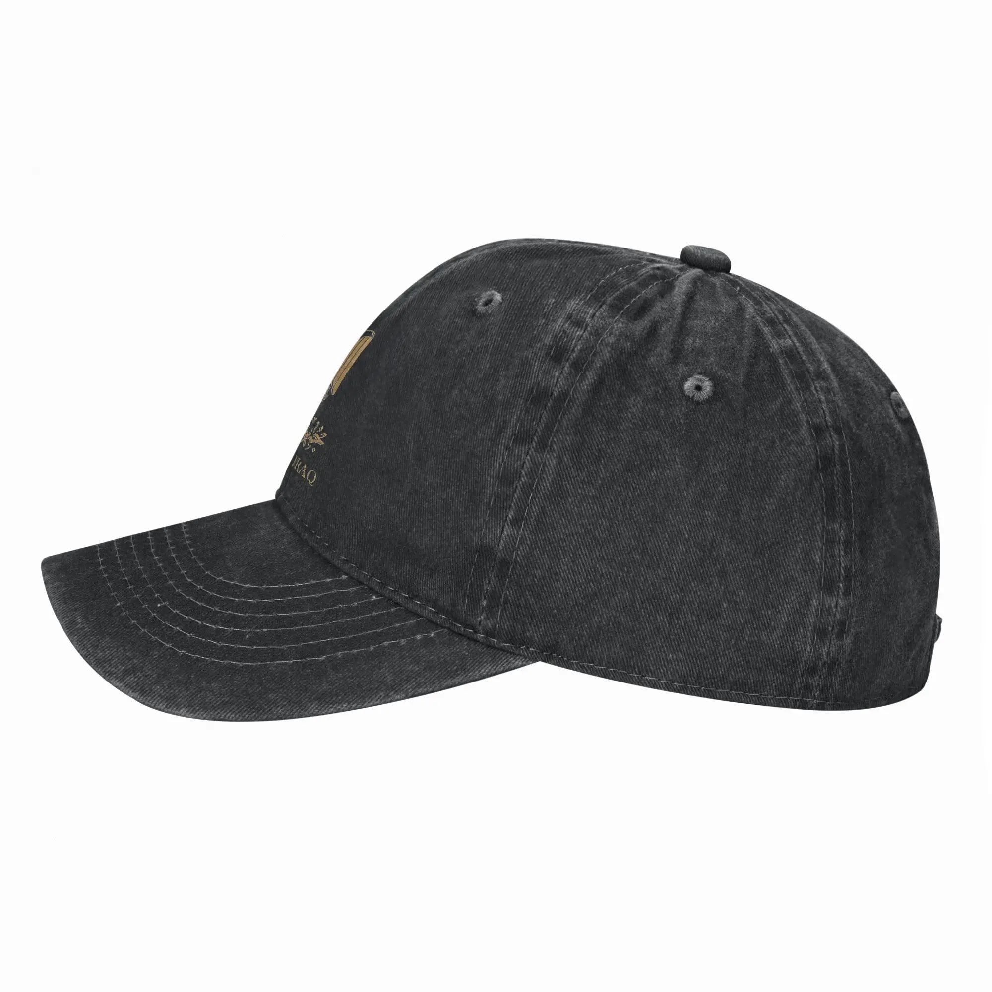 Iraq Flag On Iraqi Emblem In Golden Casual Baseball Cap For Men Women