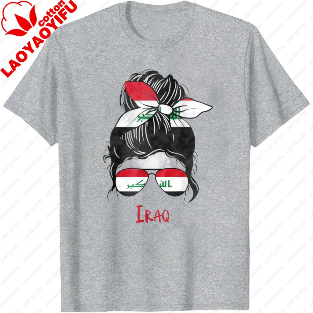 Iraqi Girl Iraq Girl Iraq Woman Flag T-Shirt Women Clothes