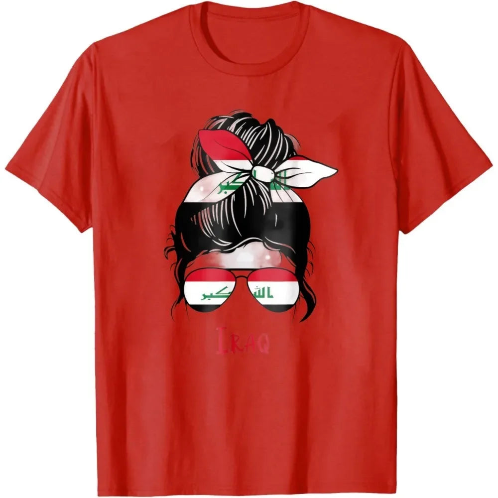 Iraqi Girl Iraq Girl Iraq Woman Flag T-Shirt Women Clothes