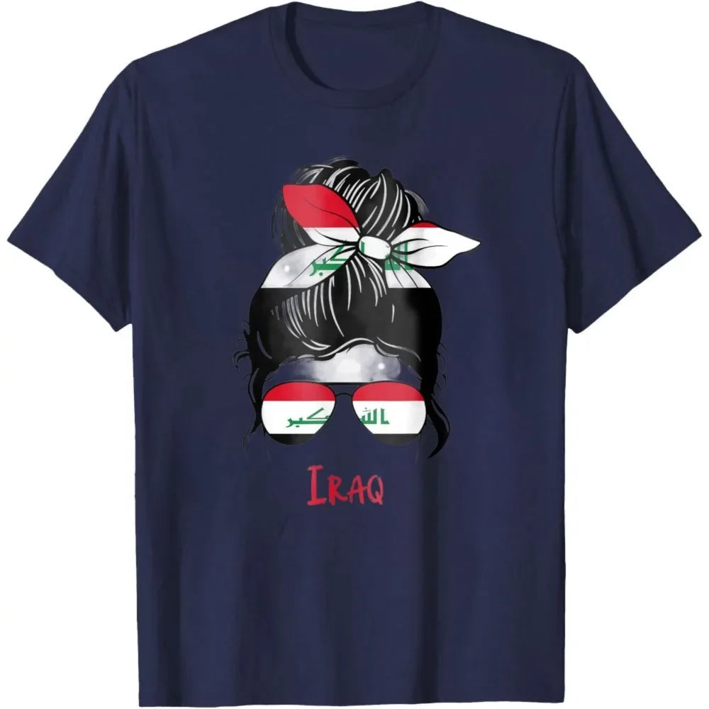 Iraqi Girl Iraq Girl Iraq Woman Flag T-Shirt Women Clothes
