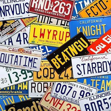 Iraq Flag with Country Name Novelty Car Tag License Plate Aluminum