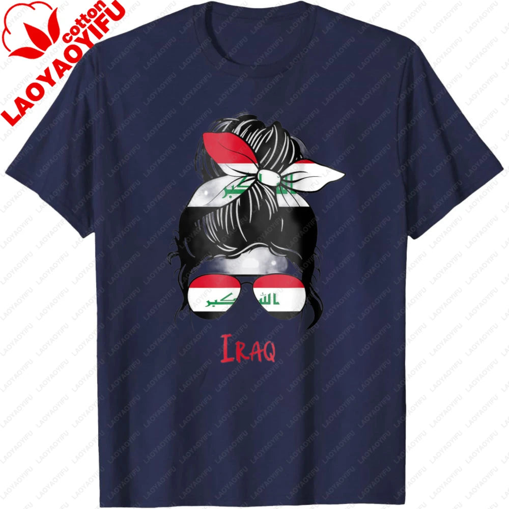 Iraqi Girl Iraq Girl Iraq Woman Flag T-Shirt Women Clothes