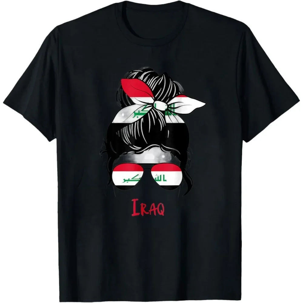 Iraqi Girl Iraq Girl Iraq Woman Flag T-Shirt Women Clothes