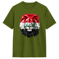 Iraqi Flag Iraq Lion Face Iraq Flag T-Shirt for Men