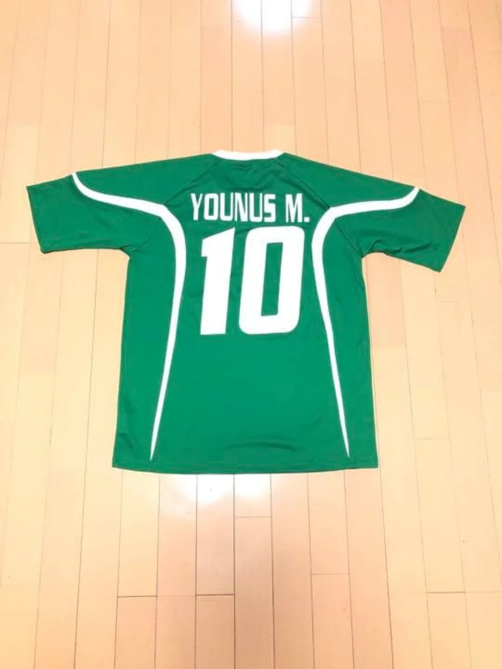 Iraq Style Football Jersey, Green White Retro Style Soccer Shirt